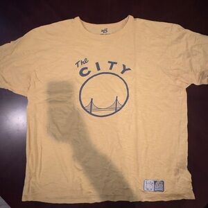 The City Bridge Graphic Tee in Yellow